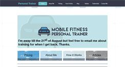 Desktop Screenshot of mobilefitness.co.nz